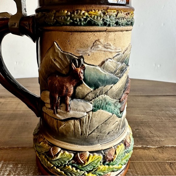 Beyer W. Germany Hand Painted Vintage Limited Edition Beer Stein Duck Rare New - Picture 6 of 10